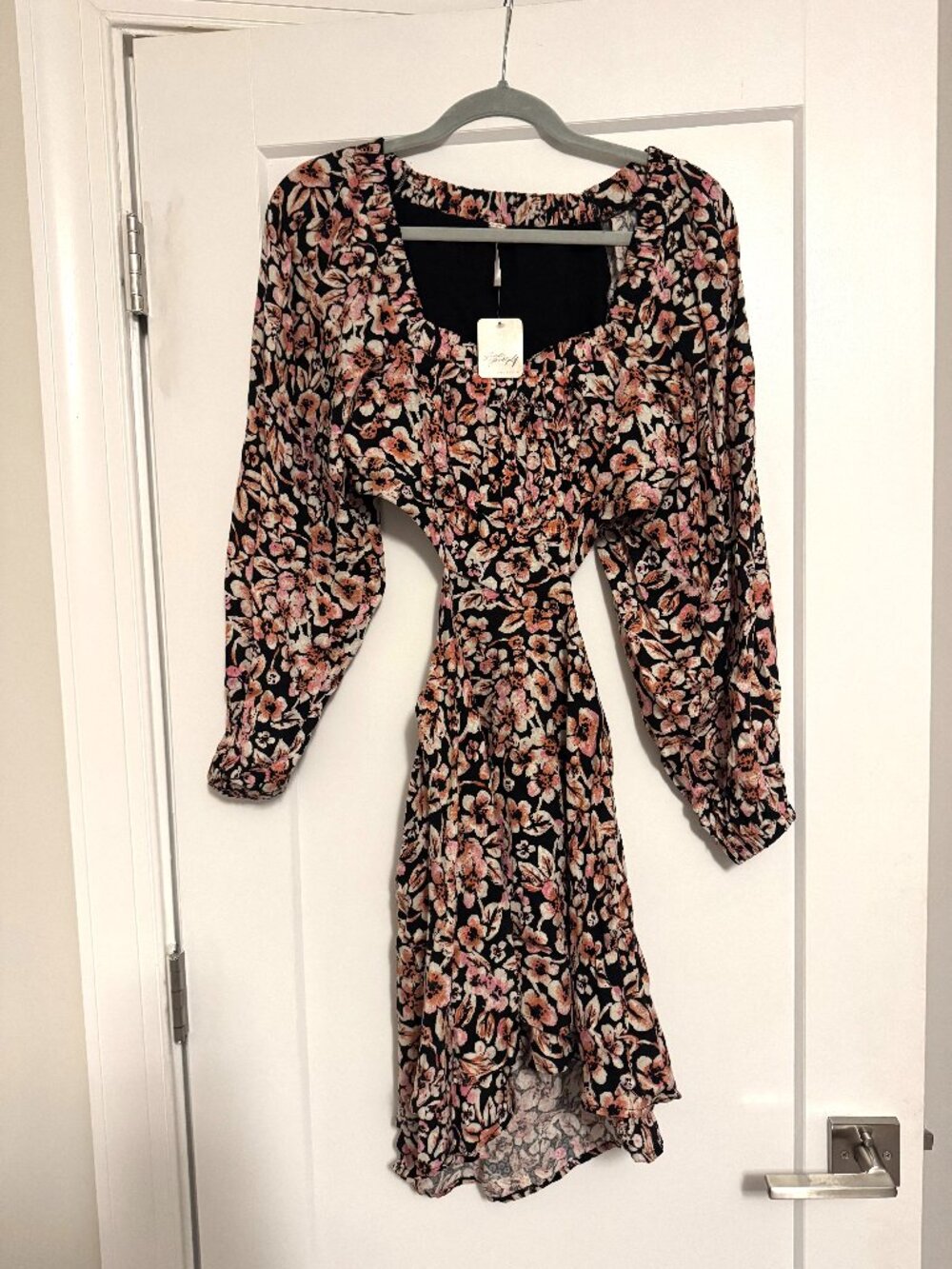 NWT Free People Jael Floral Cutout Boho Mini Dress